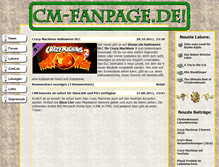 Tablet Screenshot of cm-fanpage.de